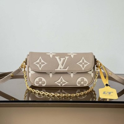 【特级原厂】Wallet ON Chain IVY手袋 型号: M82211大象灰 动态芯片版