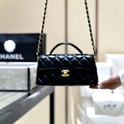 Chanel 25P 横版kelly 手柄包AS5354黑色