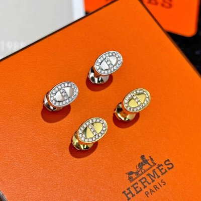??新款 HERMES爱马仕猪鼻耳钉耳环