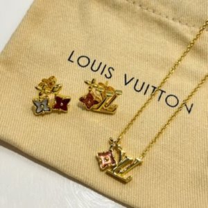 Louis Vuitton 路易威登 lv水晶老花项链 耳钉