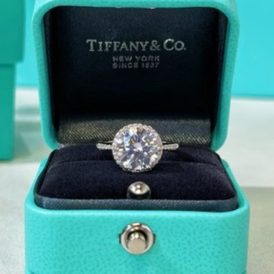 新款??TIFFANY& CO.蒂芙尼莫桑钻石戒