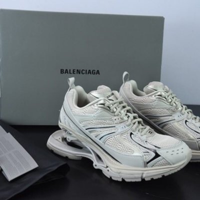 巴黎世家BALENCIAGA X-Pander”Sand/Black”腾空弹簧男女同款老爹鞋