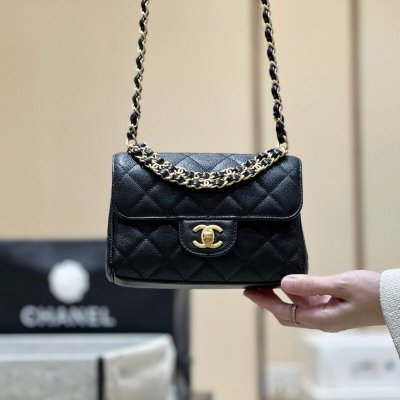 CHANEL 25P 双链条方胖子包AS5239
