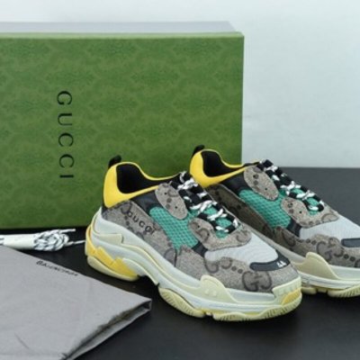 巴黎世家一代 古驰联名 Gucci Balenciaga 巴黎世家 1.0 初代 复古老爹鞋