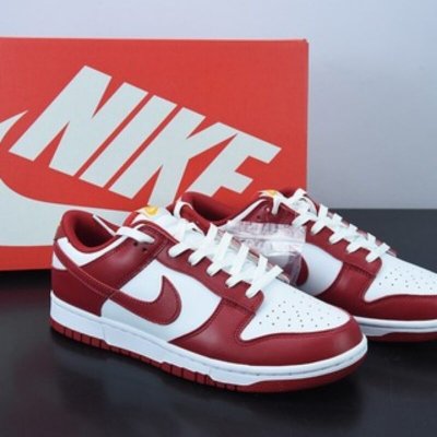 H03K5 纯原 NiKe Dunk SB Low 复古白红低帮休闲运动滑板板鞋 货号：DD1391-602