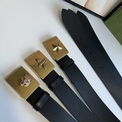 Gucci古驰 2023新款男士皮带4cm