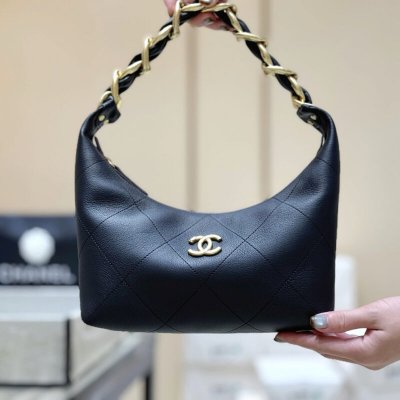 CHANEL 25K 粗链条 腋下hobo包AS5837