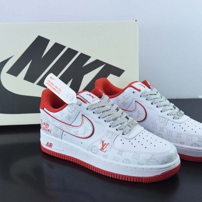 路易威登 LV x NK Air Force 1 07 LV8″White/Dark Grey/LV Monogr
