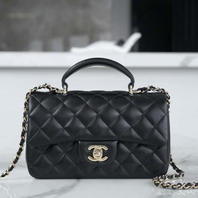 CHANEL 23P 手柄款cfmini 黑AS2431