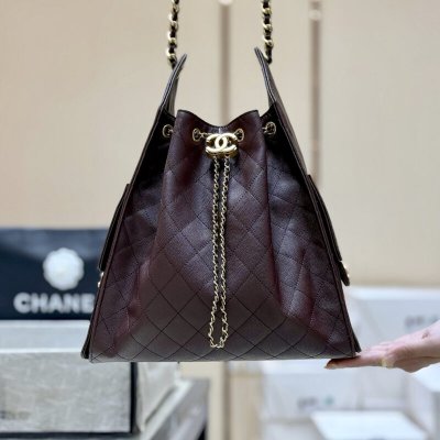 CHANEL 25s 25bag荔枝皮AS5311酒红色