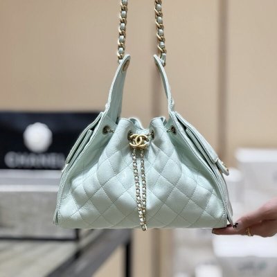 CHANEL 25s 25bag荔枝皮AS5293薄荷绿