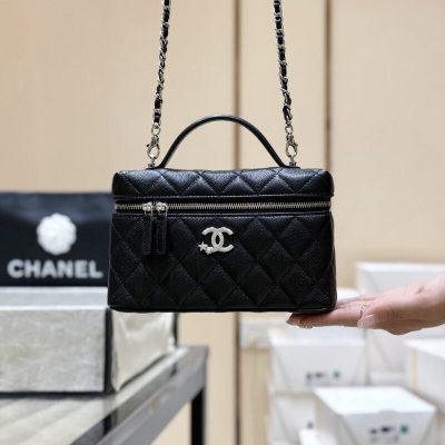 CHANEL 25B LP流星五金饭盒包AP4854黑色