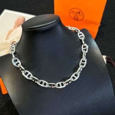 ??新品?? 新款?? 爱马仕HERMES猪鼻Chaine dAncre项链