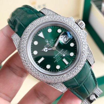 【新品推荐】劳.力士Rolex，潜航者型后镶钻腕表