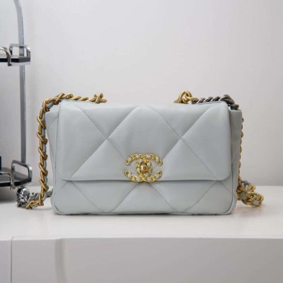 CHANEL ?????????? 浅蓝色 小号 ??AS1160