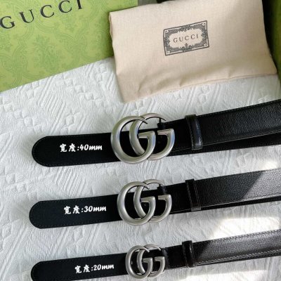 Gucci古驰 进口牛皮纹理带2.0/3.0/4.0