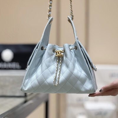 CHANEL 25s 25bag荔枝皮AS5293浅蓝