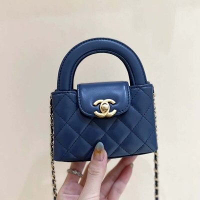 CHANEL 23K 秋冬系列 迷你Kelly包 AP3435蓝色