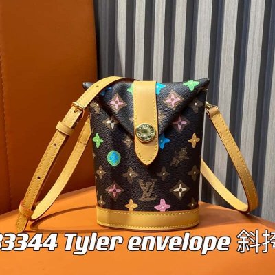 【原单精品】M83344黑彩 变码芯片版 男包薯条包系列 Tyler envelope 斜挎包 M83343 LV&T