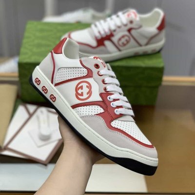 Gucci古驰 采用拼色牛皮男款休闲鞋
