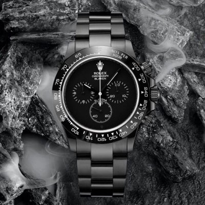 ??超薄升级12.3mm最新第四代迪通拿精钢全黑款最新碳黑真空电镀复刻版40mm