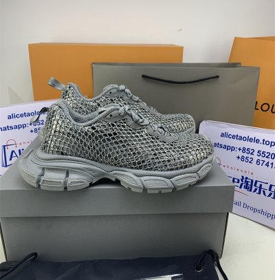 BA*LENCIAGA 3XL Sneakers 巴黎世家十代网布系带低帮走秀复古老爹鞋