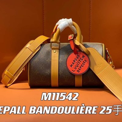 【原单精品】M11542老花 男包枕头包speedy系列 KEEPALL BANDOULIèRE 25手袋