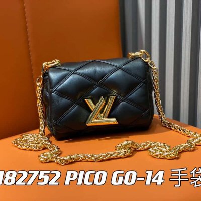 【原单精品】M82752黑色 M23526 全皮链条包系列 PICO GO-14 手袋