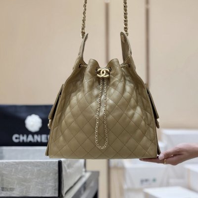 CHANEL 25s 25bag荔枝皮AS5311土黄