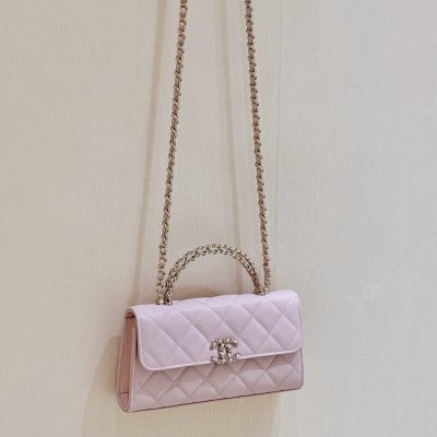 Chanel 25s kelly 手柄包AP3238樱花粉
