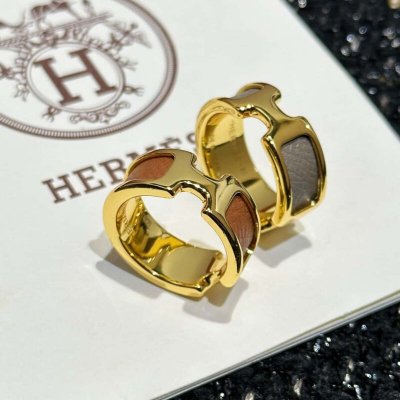 ??新款 HERMES爱马仕小牛皮H戒指