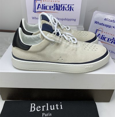 Berluti Suede Printed Sneaker