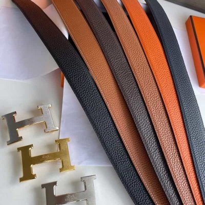 Hermes爱马仕 H家原版皮荔枝男士38mm腰带