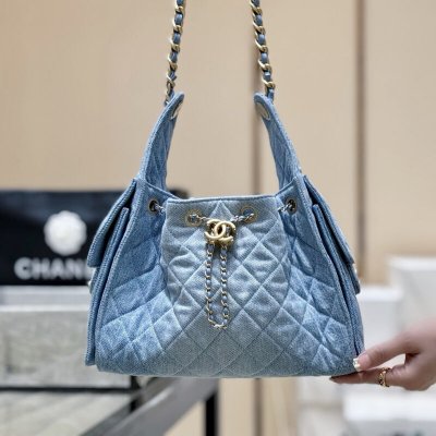 CHANEL 25s 25bag丹宁牛仔AS5293蓝