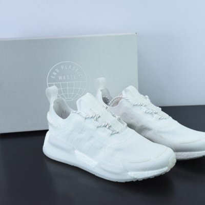 阿迪达斯Adidas NMD_V3 Boost”OG White”飞织系列低帮爆米花缓震百搭休闲运动跑步