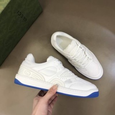 Gucci古驰 橡胶互扣式双GBasket 男士低帮运动鞋